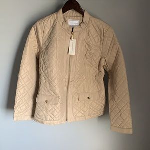 Charter Club Quilted Tan Jacket